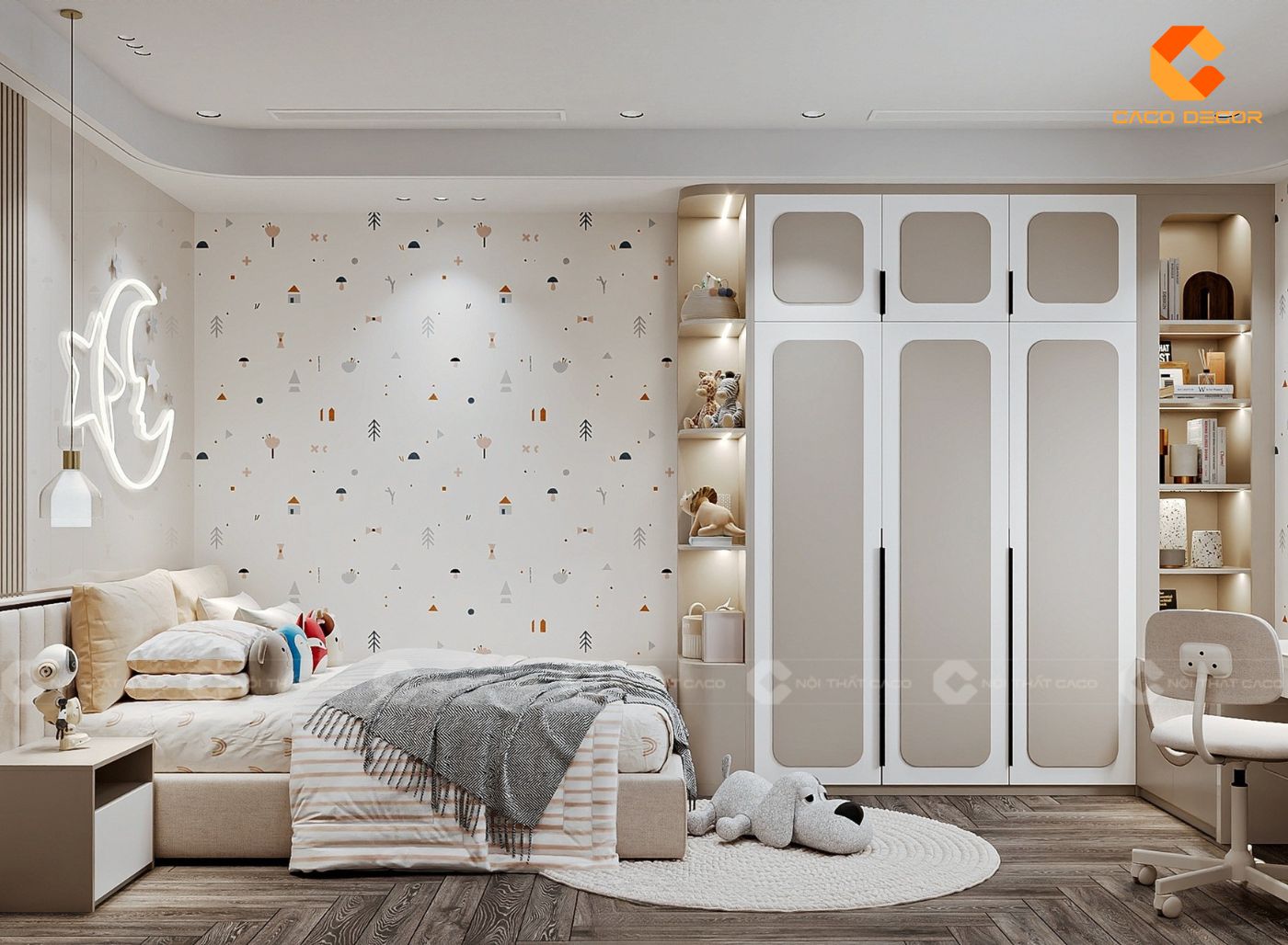 Thiết kế nội thất phòng ngủ trẻ em 14